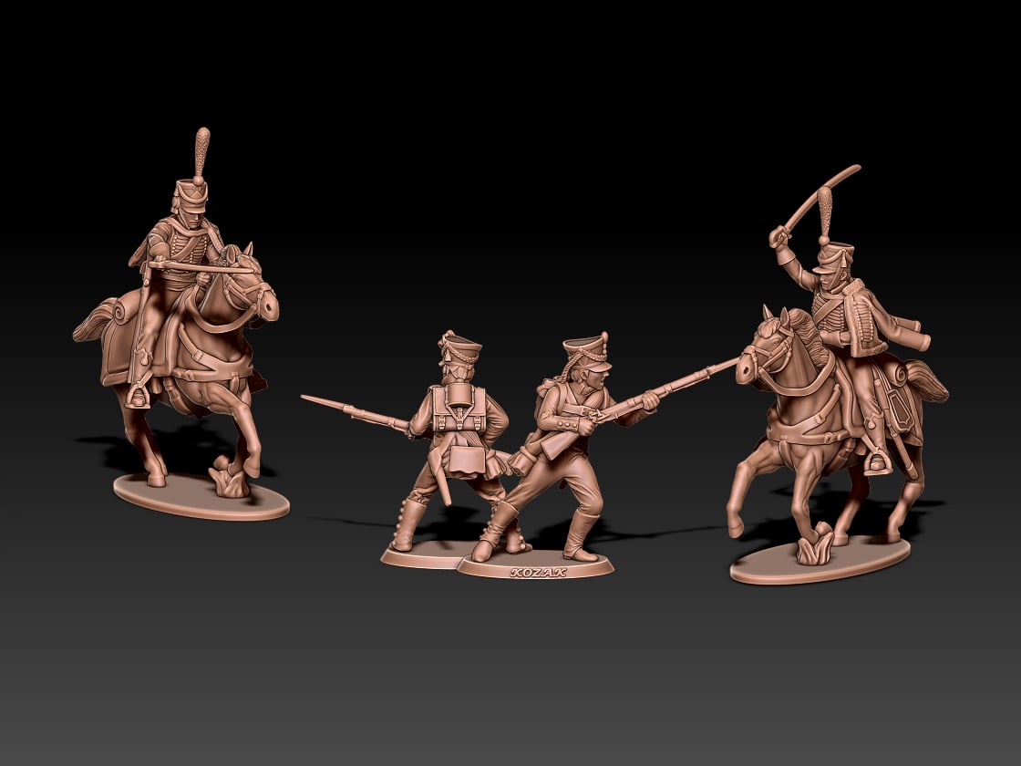 ww2 australian infantry North Africa set 2 by Kozak - Wargaming3D